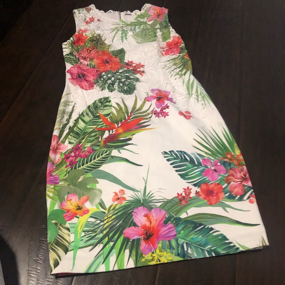 🌸Elie Tahari cotton midi dress